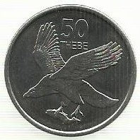 Botswana - 50 Thebe 2013 (Km# 34)