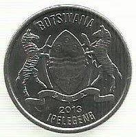 Botswana - 50 Thebe 2013 (Km# 34)