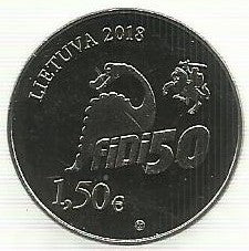 Lituania - 1,50 Euro 2018 (Km# 227) Fidi 50