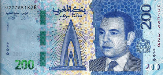 Marrocos - 200 Dirhams 2023 (# 82)