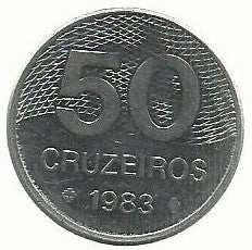 Brasil - 50 Cruzeiros 1983 (Km# 594)