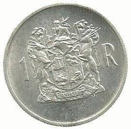 Africa Sul - 1 Rand 1969 (Km# 80.1)