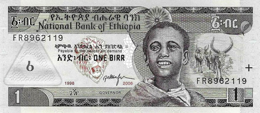 Etiopia - 1 Birr 2006 (# 46d)