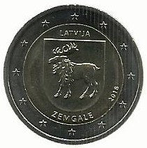 Letonia - 2 Euro 2018 (Km# ...) Zemgale