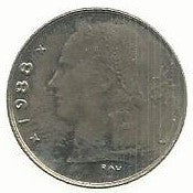 Belgica - 1 Franco 1988 (Km# 143)