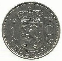 Holanda - 1 Gulden 1979 (Km# 184a)