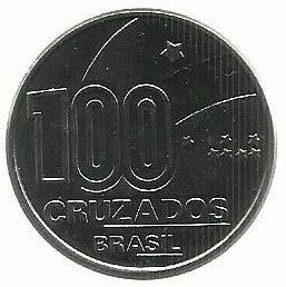 Brasil - 100 Cruzados 1988 (KM# 608)