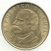 Chile - 20 Centesimos 1971 (Km# 196)