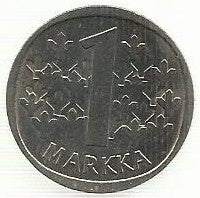 Finlandia - 1 Markka 1976 (Km# 49a)