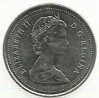 Canadá - 25 Centimos 1989 (Km# 74)