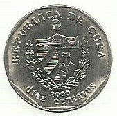 Cuba - 10 Centavos 2000 (Km# 576)