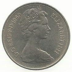 Inglaterra - 10 Pence 1969 (Km# 912)