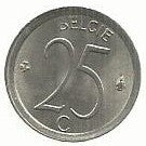 Belgica - 25 Centimos 1974 (Km# 154.1)