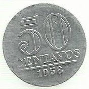 Brasil - 50 Centavos 1958 (Km# 569)