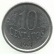 Brasil - 10 Centavos 1994 (Km# 633)