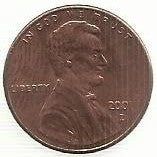 USA - 1 Cent 2001 (Km# 201)