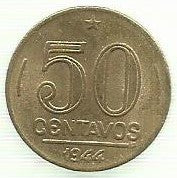 Brasil - 50 Centavos 1944 (Km# 557a)