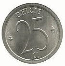 Belgica - 25 Centimos 1973 (Km# 154.1)