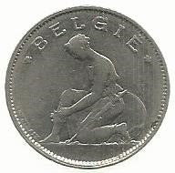 Belgica - 1 Franco 1923 (Km# 90)