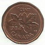 Canadá - 1 Centimo 1984 (Km# 132)