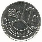 Belgica - 1 Franco 1989 (Km# 170)