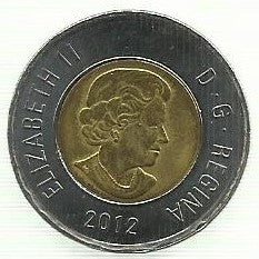 Canadá - 2 Dolares 2012 (Km# 837)