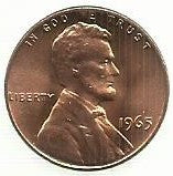 USA - 1 Cent 1965 (Km# 201)