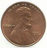 USA - 1 Cent 1976 (Km# 201)