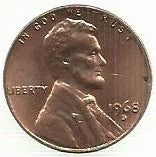 USA - 1 Cent 1968 (Km# 201)