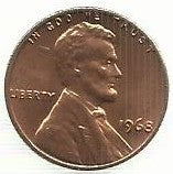 USA - 1 Cent 1968 (Km# 201)