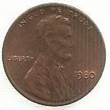 USA - 1 Cent 1980 (Km# 201)