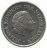 Holanda - 25 Cents 1976 (Km# 183)