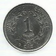 Costa Rica - 1 Colon 1984 (Km# 210.2)