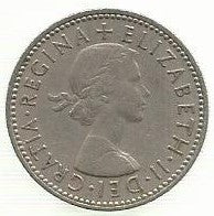 Inglaterra - 1 Shilling 1963 (Km# 905)