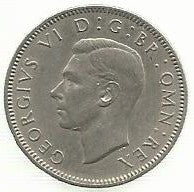 Inglaterra - 1 Shilling 1948 (Km# 876)