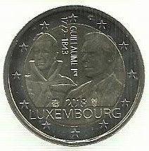 Luxemburgo - 2 Euro 2018 (Km# 152) Guillaume I