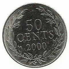 Liberia - 50 Centimos 2000 (Km# 17b)