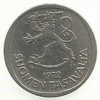 Finlandia - 1 Markka 1972 (Km# 49a)