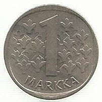 Finlandia - 1 Markka 1981 (Km# 49a)