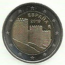 Espanha - 2 Euro 2019 (Km# ...) Cidade Àvila