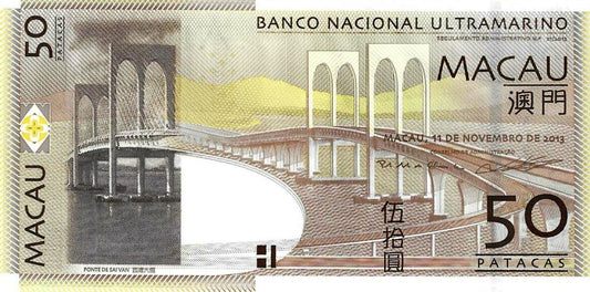 Macau - 50 Patacas 2013 (# 81Ab)