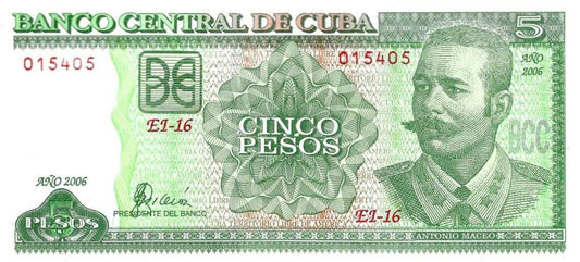 Cuba - 5 Pesos 2006 (# 116i)