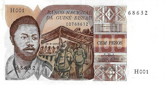 Guiné Bissau - 100 Pesos 1975 (# 2a)