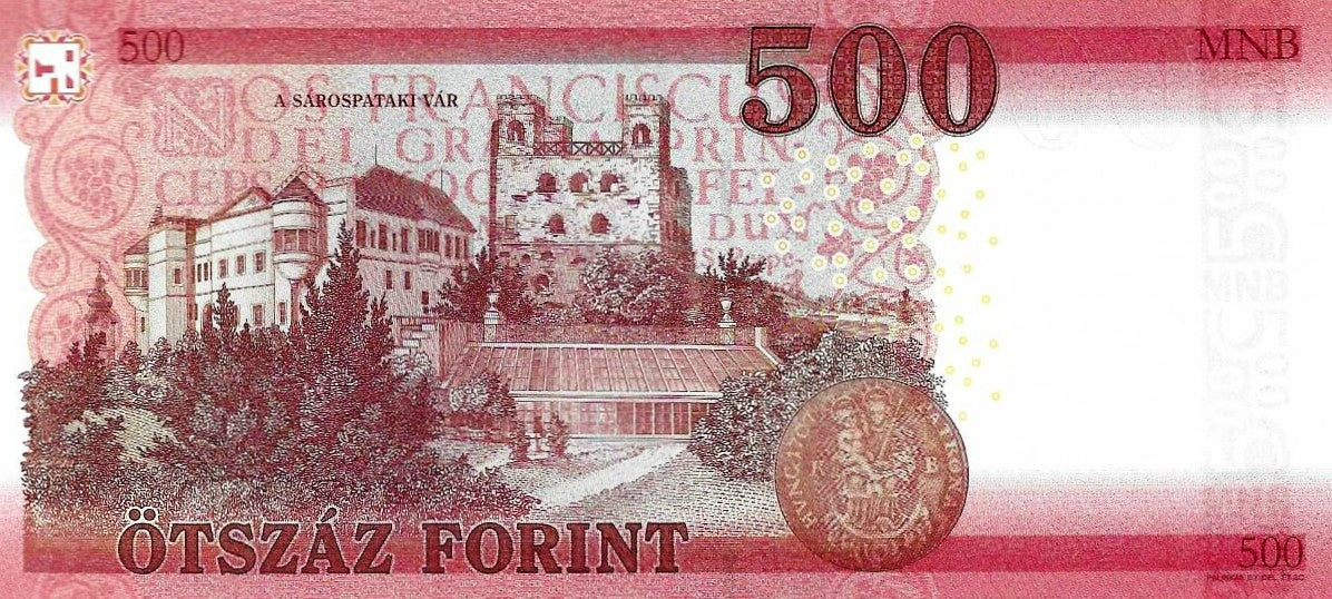 Hungria - 500 Forint 2022 (# 202a)