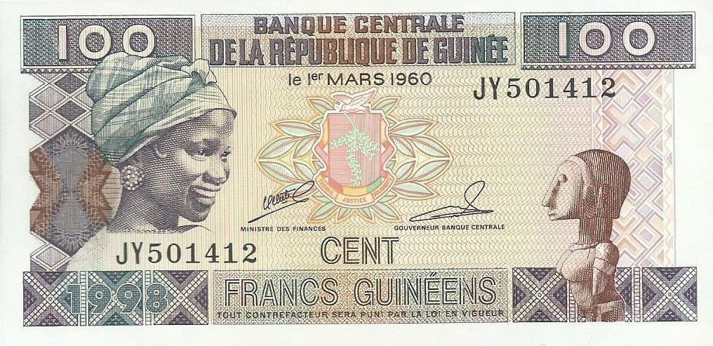 Guiné B. Central - 100 Francos 1998 (# 35a)