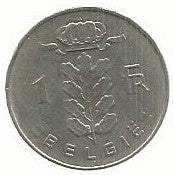 Belgica - 1 Franco 1970 (Km# 143)