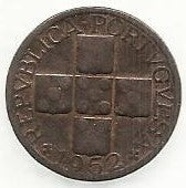 Portugal - XX Centavos 1952 (Km# 584)