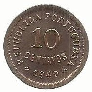 Portugal - 10 Centavos 1940 (Km# 573)