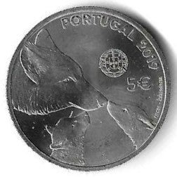 Portugal - 5 Euro 2019 (Km# ...) Lobo Ibérico