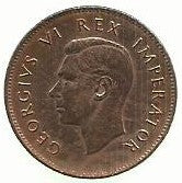 Africa Sul - 1/4 Penny 1947 (Km# 23)